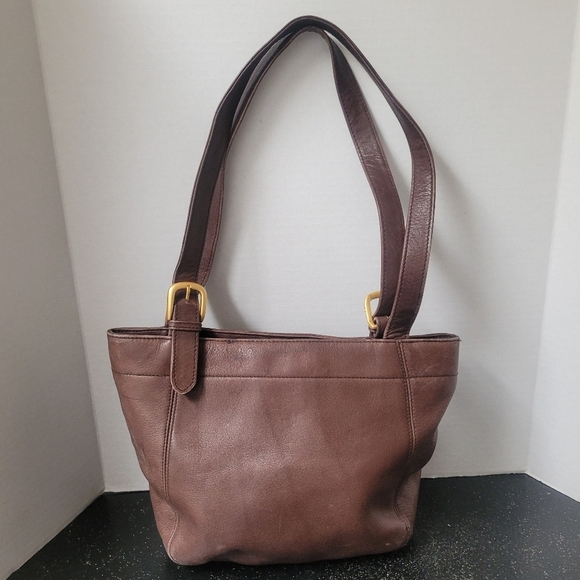 Tignanello Brown Leather Tote - Picture 1 of 10